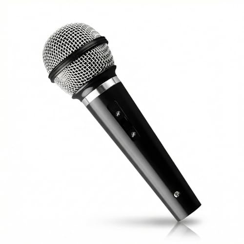 Tabanzhe Toy Microphone Prop,Realistic Fake Mic for Pretend Play,Simulation Karaoke Microphone for Stage Performance Birthday Party Favors
