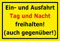 Melis-Folienwerkstatt Schild EIN- und Ausfahrt freihalten - 30x20cm - 3mm Aluverbund – 20 VAR S00245-344-C