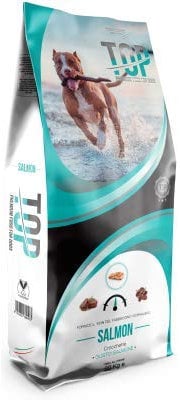 Top Salmon - Alimento completo per il mantenimento di cani adulti, ricco di salmone - 20 kg