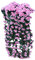 Künstlich Hängende Blumen Sannysis Violette Blumen-Wand-Glyzinien-Korb-hängende Girlande-Rebe blüht Gefälschte Silk Orchidee Bunte Kunstblumen Rosa