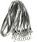 Bulk Lanyards Premium Kreuzfahrt-Schlüsselband aus Nylon für Ausweishalter, perfekt für Büro, Kinder, Lehrer (grau, 50 Stück)