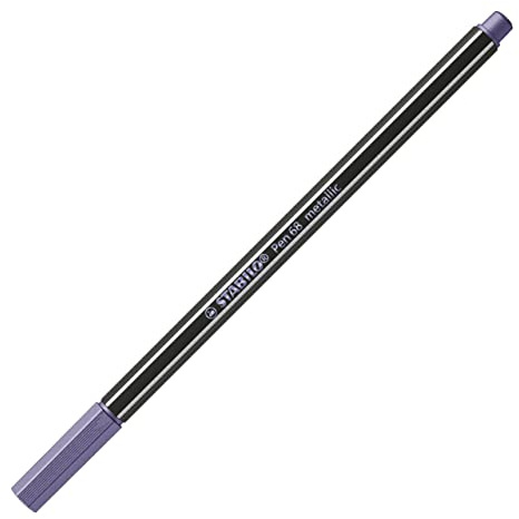 STABILO - Premium Metallic-Filzstift - Pen 68 metallic - Einzelstift - violett