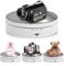 Foleto Rotating Display Stand, 360 Degree Motorized Turntable Display Stand for Photography Products and Shows, Max Load 6.6Lb Video Shooting Props (White 5.4”)