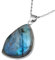Nupuyai Natürliche Labradorit Anhänger Halskette Edelstein Kette Heilstein Schmuck für Damen und Herren