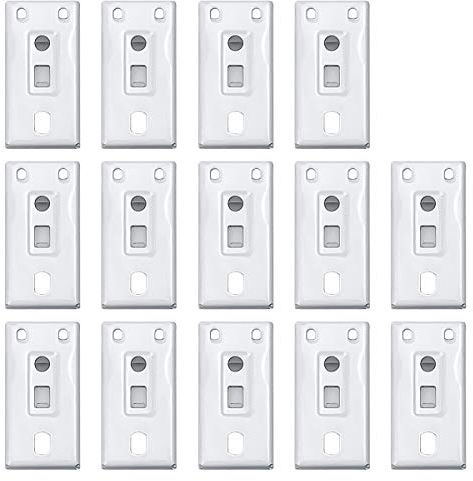 KXLife Deckenhalterung für flexible Vorhangschiene, biegbare Vorhangschiene, Deckenmontagezubehör (14 Stück), Weiß