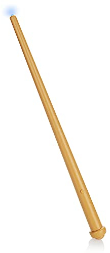 com-four® Baguette Magique avec lumière et Son pour sorcières - Baguette Carnaval et Halloween pour Les Enfants (01 pièce - Baguette Marron Clair)