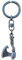 Eurofusioni Hache Viking, Porte Clef Vikings plaqué Argent. Amulette Celtique de Force et Protection. Idée Cadeau Original Amateurs de Fantasy, Cosplay. Modèle Artisanal Unique - Pendentif H 4 cm