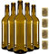 Lot de bouteilles de 750 ml, bouteilles en verre vides à remplir, bouteilles décoratives, verre élégant et moderne, bouteilles en verre de qualité supérieure