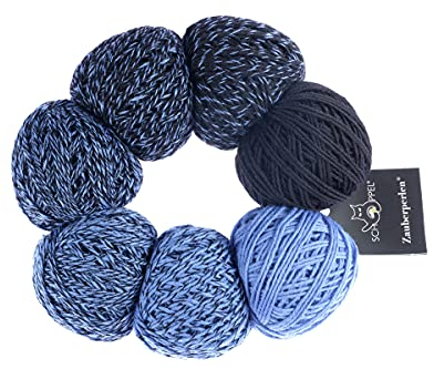 Schoppel Zauberperlen Zauberball Wolle 2465 Calando, Merino fine, kunstvoll bemalt mit Farbverlauf zum Stricken oder Häkeln, 100g, 250m, Nadelstärke 3-3,5 mm