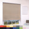 Straight Edge Dim-Out Roller Blind - Easy Fit Home Office - 120cm Width x 160cm Width Drop - Cappuccino