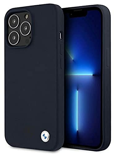 BMW BMHCP13XSILNA hülle für iPhone 13 Pro Max 6,7 Marine Silicone Signature