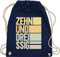 Turnbeutel Rucksack - 40. Geburtstag - Zehnunddreissig - Unisize - Navy Blau - geschenkideen+für+frauen+ab+40 40er beutelrucksäcke 40 frau geschenk 40.geburtstag beutel 40-er stoffbeutel vierzig