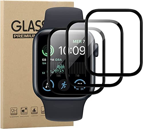 GEJEFA Protection écran pour Apple Watch SE 2 40mm 2022/Apple Watch SE 40mm 2021, 3 Pièces Pas de Verre Trempé,Ultra Résistant, Ultra HD TPU film Protection écran