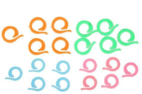 20 Stück 2 Größen Häkelnadel Strickstich Split Ringe Marker Counter Home Farben zufällig sehr praktisch und beliebt