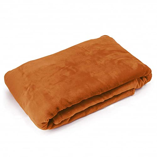 Deitert Wohn- und Kuscheldecke Rostrot