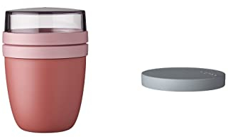 Mepal - Lunchpot Switch Ellipse - mach aus deinem Lunchpot einen Snackpot - Praktischer Müslibecher - Geeignet für Tiefkühler, Mikrowelle & Spülmachine - Vivid Mauve