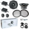 KIT Set FÜR Focal Auditor ASE-130 ASE130 1 2-Wege-Kit 5 13 cm, 50 Watt RMS 100 Watt Max, mit 2 Tieftönern 2 Hochtönern 2 Frequenzweichen, Auto, 4 Ohm, SPL, paarweise + kostenlose Gitter und Zubehör