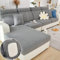 MINGPINHUIUS Sofa Sitzkissenbezug, dehnbarer Sofabezug, Universell, Elastisch, Sofasitzbezug, Antirutsch-Schonbezug für Sofakissen, L-förmige Chaiselongue, Möbelschutz, graues Webmuster