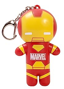 Lip Smacker Marvel Collection, Iron Man Flavoured Lip Balm for Kids with Keychain, Moisturizing and Refreshing, Single Blister Pack