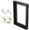 PATIKIL 11.8 x 7.9 Canvas Floating Frames 0.9inch Depth, Picture Art Painting Wall Floater for Stretched Canvas Oil Paintings Artwork Decor, Black Wood Grain