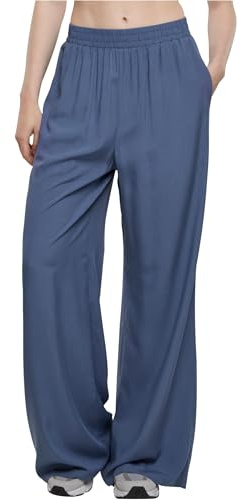Urban Classics Damen Hose Ladies Wide Leg Viscose Pants, Weite Hose für Frauen, Loose Fit, erhältlich, Größen XS-5XL