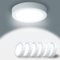 Yexati Pack 6x Panel LED Circular 15W 1800LM, Plafon Superficie LED Redondo (6500K) Color Blanco Frío, IP44 Angulo 120 Driver Incluido. para Dormitorio Cocina Salon Baño Comedor Pasillo 170 * 28Hmm