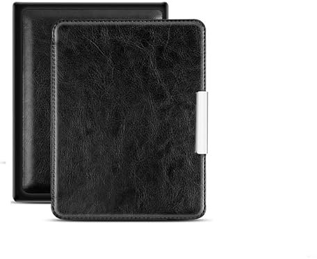Custodia for ereader in Pelle PU Adatta for Kobo Aura N514 Custodia for ebook Magnetica da 6 Ebook Smart Cover Auto Sleep Wake Up Custodia Magnetica for ebook (Color : Black, Size : for Kobo Aura N