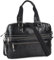 Lois - Sacoche Ordinateur 17 Pouces Imperméable avec Bandoulière - Sac PC Portable 16 Pouces pour Homme et Femme. Sacoche pour Ordinateur Portable Compartiments Multiples, Noir