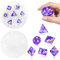 zhongko Silikonformen Gießformen, Würfel Silikonform Können 7 x Würfel Machen, Schmuck Schlüsselanhänger Charms Epoxy Formen Kunst Dekor Eiswürfelschale Handmade Craft Geschenk Tabelle Brettspiel