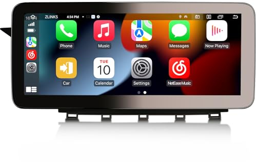 Erisin 12,3 Zoll 8 Kern Android 14 8+128GB Autoradio für Mercedes GLK X204 NTG 4.0 GPS Wireless Carplay IPS WiFi Dab+ DSP Android Auto Bluetooth 5.0 SWC Touchscreen Hände frei Canbus Idrive