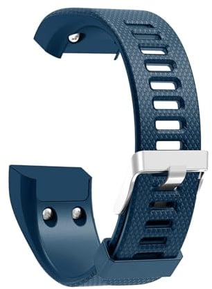 Armband Kompatibel mit Garmin Vivosmart HR + Armbänder für Damen Herren Sport Wasserdichtes Ersatzarmband Silikon Wechselarmband für Garmin Vivosmart HR Plus Uhrarmband, Marine