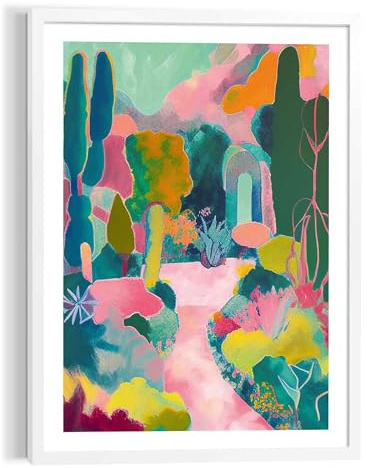 REINDERS Gerahmtes Bild, Mountain Canyon, Wohnzimmer, Wandbild, Wanddeko, Poster, MDF, Mehrfarbig, 70 x 50