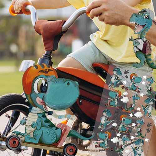 ilka parey Fahrradsticker Dinos Dinosaurier - Rubons - Rub on DIY für dein Fahrrad - Erschaffen Sie ihr eigenes Dino Universum bfst6