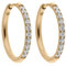 Qudo Creole ETERNITY Ohrringe Edelstahl mit Zirkonias (teilweise beschichtet) (15mm, gold)