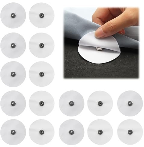 Iron on Duvet Cover Snaps, Duvet Metal Snap Clips for Comforter Inside, Duvet Corner Holder Prevent The Bed Duvet from Shifting in The Quilt Cover (16 Pcs/8 Pairs)