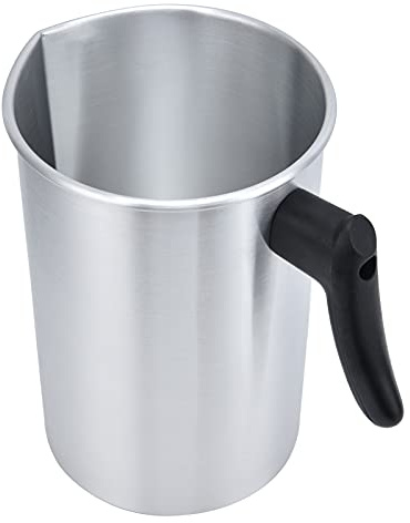 3 Liter Wachsschmelztopf, Aluminium, Tropffreier Ausguss, Hitzebeständiger Griff, Gießtopf Zur Kerzen- und Seifenherstellung, für Heimwerkerarbeiten