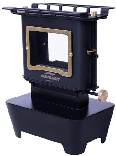 Soomloom Iron Camping Stove FLAMENCO Paraffin Oil Lamp Stove Utility Kerosene Cooker Stove Outdoor Campfire Portable Burner Winter Camping Bushcraft Heater Warmer Multipurpose