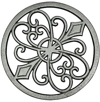 Alipis Tappetino Rotondo Vintage in Ghisa Spessa Per Bancone Da Cucina Cuscinetto Isolante Termico Con Motivi