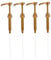 Pompe de sirop de café, 4pcs Dispensateur de Pompe à sirop de café, Pompe de sirop doré 750 ML Pompe de sirop de sirop de Bouteille en Plastique pour Le Distributeur de sirop de Bouteille, Pompe de b
