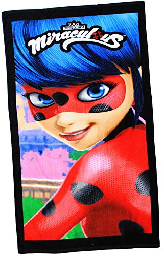 alles-meine.de GmbH Badetuch/Strandtuch - Miracul. - Geschichten von Ladybug und Cat Noir - 70 cm * 140 cm - Frottee/Velours - 100% Baumwolle - Handtuch - Mädchen & Jung..