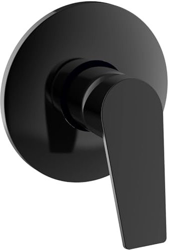 Schläfer 26505814 | Miscelatore monocomando per doccia incasso 1/2serie Leonardo, Cartuccia diam 35mm Nero Opaco, Made in Italy