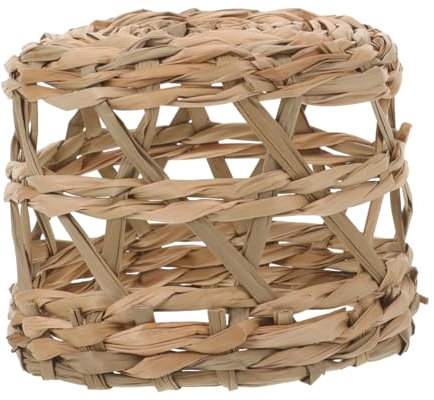 Gadpiparty Kreative Lichterketten Lampenschatten Lampenschirme Befestigung Rattan-lampe Weiden Glühbirnen Pendelleuchte Vorrichtungen Austausch Der Lüfter-led-leuchte Retro Weiß Stroh Gras