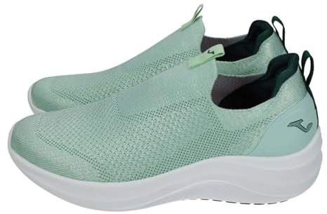 JOMA.Zapatillas Deportivas sin Cordones, Malla Transpirable, Suela Blanca.Plantilla de Memory Foam. (Verde, Sistema Tallas Calzado EU, Adulto, Mujer, Números, Mediano, 37)