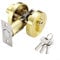 FACULX 30-50mm Single Cylinder Deadbolt, Round Deadbolt Lock with Keys, Modern Door Locks, Zinc Alloy Deadbolt,Invisible Door Lock for Front Door,Entrance Door,Passage Door(Gold)