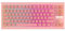 EPOMAKER G84 QMK/VIA Mechanical Keyboard with Shine Through RGB Backlight,2.4GHz/USB/BT5.0 Wireless Gaming Keyboard,Hot-Swappable,Knob,PBT Keycap (Pink, Creamy Jade Switch)