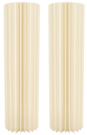 2 Stück Pappe Blumenständer Faltbarer Karton Blumensäule Hochzeit Deko Blumenboden mit 2 Acrylplatte Zylindrischer Displayständer Hochzeiten Tafelaufsätze für Tischdekoration, Hintergrundrahmen, Party