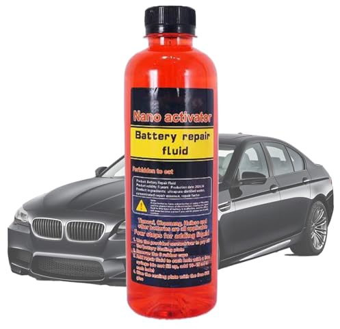 Liquide de réparation pour cellules de batterie - 500 ml - Liquide additif de réparation et de restauration - Restaurateur de batterie et désulfateur - Pour véhicules automobiles, mécaniques