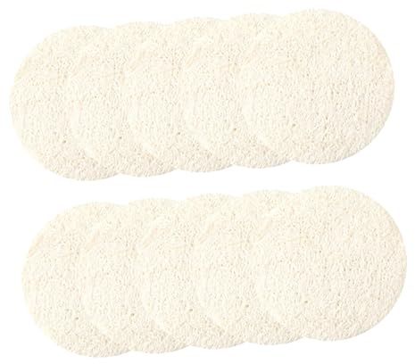 Alipis 10 Stück Natürlicher Luffa Spa Schwamm für Sanfte Gesichtsreinigung und Peeling mit Natürlichem Material Tragbar zur Ölentfernung bei Empfindlicher Haut