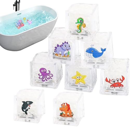 Lumières de pour | sensoriels imperméables 8 pièces – Aquatiques Lumineux pour Le Bain des | pour garçons Filles Piscine réservoir de Douche Maison vo