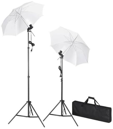 Streaming Licht Foto Lampe,Studiobeleuchtung-Set mit Stative & Schirme für Fotografie,Make up